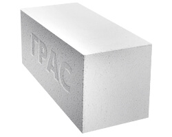 Газобетонный блок ГРАС D350, 600x200x450 мм