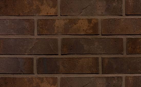 Кирпич облицовочный клинкерный Terca Nordic Klinker Line Bergen коричнево-черный, 250*85*65 мм