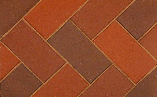 Тротуарная клинкерная брусчатка Wienerberger Penter Terra Kirju каре, 200х100х52 мм