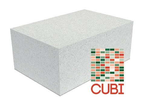 Газобетонный блок CUBI D700 B3,5 F100 625х250х300 ровный
